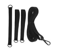 SG Store Lot de 4 sangles fixes de protection contre le vent pour grands parasols déportés à manivelle - Convient à tout parasol avec vis de verrouillage - Noir