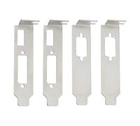 SG Store Lot de 4 supports discrets pour cartes graphiques HDMI DVI VGA et vidéo Demi-hauteur Support pour boîtier d'ordinateur (2 HDMI DVI et 2 VGA)