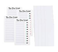 SG Store Lot de 4 tableaux de liste de choses à faire, tableau mémo portable avec 20 feuilles de papier cartonné vierge, calendrier quotidien amovible et réutilisable pour enfants et adultes