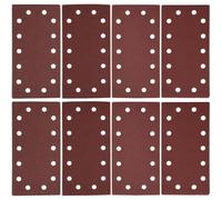 SG Store Lot de 40 feuilles abrasives 115 x 230 mm auto-agrippantes 1/2 pour ponceuses vibrantes, grain mixte 60/80/120/240