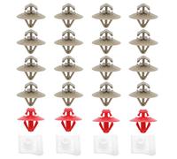 SG Store Lot de 48pcs Attaches de Panneau Moulure de Porte Latérale 7701470769 Compatible avec Vauxhall Clips Extérieurs, Gris Rouge Blanc