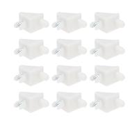 SG Store Lot de 50 chevilles de support d'étagère blanches - Vis de rechange pour étagère - Supports d'étagère en plastique pour meubles - Compatibles avec Ikea PAX