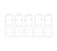 SG Store Lot de 5pcs étuis pour Cartes Mémoire SD TF 57,7x43x8,4mm 8 Emplacements étanche Rigide Boîte de Rangement pour 2 Cartes SD Et 6 Cartes Mémoire TF
