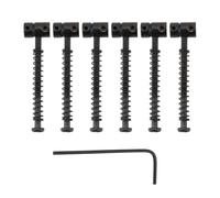 SG Store Lot de 6 Pontets Compensés pour Guitare électrique 10,8mm Petit Canon en Acier 6 Tons Compatible avec Fender Squier Telecaster 10.8x6.5x6.5mm