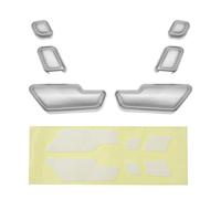 SG Store Lot de 6pcs Couvercles de Bouton de Réglage Siège de Porte Compatible avec Mercedes ML Classe W166/ Classe B W246/ Classe C W204 Capuchons de Bouton Réglage de Siège