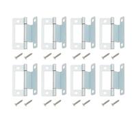 SG Store Lot de 8 charnières mécaniques à manivelle de 50 mm pour porte de placard de 15 à 19 mm pour porte de placard, camping-car, caravane (avec vis)
