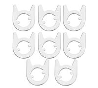 SG Store Lot de 8 rondelles de rechange pour serrure de porte, plaque de localisation de ressort pour réparer les poignées de porte intérieures, accessoires de porte, 33 x 27 mm