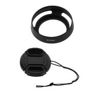 SG Store Pare-soleil et cache-objectif 40,5 mm compatibles avec Sony Alpha ZV-E10 ZV-1F ZV1F A6600 A6500 A6400 A6300 A6100 A6000 A5100 A5000 avec E PZ 16-50 mm f/3,5-5,6 mm Lentille OSS