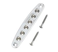 SG Store Plaque de Virole Argentée pour Cordes de Guitare électrique avec Vis