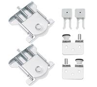 SG Store Porte Coulissante pour Armoire Ensemble Rouleau de Guidage de Porte Coulissante avec Clip de Sécurité Anti-saut pour Armoire Fenêtre Armoire Vitrine Armoire à Chaussures