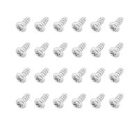 SG Store Vis de Boîtier de Bureau A500 / A600 / A1200 304 24 Pièces en Acier Inoxydable M3 X 6mm Compatible avec Commodore Amiga 500 600 1200 Argent