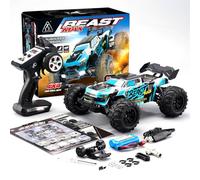 SG116MAX 1/16 4WD Voiture tout-terrain RC haute vitesse, contrôle proportionnel, système 2,4 GHz avec lumières LED, idéal pour la boue, le sable et l'herbe, pour adultes et amateurs (sans balais)