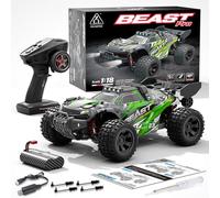 SG118PRO 1/18 4WD Voiture tout-terrain RC haute vitesse, contrôle proportionnel, système 2,4 GHz avec lumières LED, idéal pour la boue, le sable et l'herbe, pour adultes et amateurs (brosse de carbone
