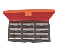 Bahco Coffret de 12 douilles Sg40 S1612L 1/2" profondes en alliage d'acier