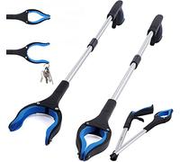 SGAONSN Lot de 2 Pièce Ramasse Objet,Pince Ramasse Dechets Télescopiques De 83 Cm Avec Pointes Magnétiques et Tête Rotative À 90° Pour Personnes Âgées et Enfants