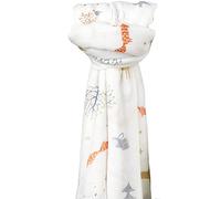 SGAVAHSG Grands carrés de Mousseline pour bébé, de 120x120cm, emmaillotage et Couverture pour Allaitement, Pack d'1 pièce. MUS01 Foxdeer