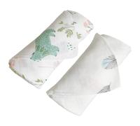 SGAVAHSG Large Bamboo Muslin Cloths for Baby 2-Pack 120X120cm Muslin Swaddle Wrapping Blankets Big Muslin Squares and Receiving Blanket for Newborn Infant Essentials Organic Cotton Towel