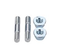 SGBTB M8 Paire d'écrous à tige pour tronçonneuse chinoise 4500 5200 5800 45Cc 52Cc 58Cc Mt-999 BBT Argenté