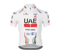 SGCIKER 2024 Hommes de l'équipe du Circuit Mondial Pro Team UAE Cyclisme Maillot, Short Sleeve Respirant Cycle Shirt VTT Vélo vêtements Chemise （S