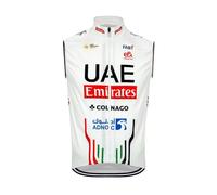 SGCIKER 2024 World Tour pro Team UAE windbreaker Gilet coupe-vent vêtements pour homme,vtt windstopper cyclisme vest (S)