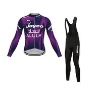 SGCIKER 2025 pro Équipe Printemps Manches longues Ensemble de maillots de cyclisme,Veste cycliste respirante à écran solaire fin pour hommes Vêtements vélo Collants à bretelles Kits (M)