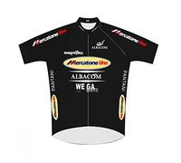 SGCIKER Marco Pantani noir Retro Pro Team Mercatone Uno Maillot cycliste pour hommes, manches courtes d'été respirantes VTT Vêtements de vélo Maillot cycliste (L)