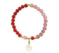 SGDBVOLM Bracelets en perles, Bracelet en cristal de fraise du Sud