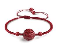 SGDBVOLM Bracelets en perles, Charm Fleur de Pêcher du Zodiaque Chanceux