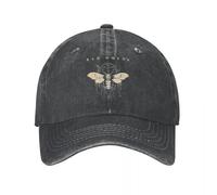 SGDHJCFCV Bad Omens Moth Tour Trucker Hat Stuff Vintage en Détresse Lavé Metalcore Band Têteporter pour Hommes Femmes Réglable