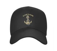 SGDHJCFCV Mode Nautique Capitaine Anchor Casquette de Baseball pour Femmes Hommes Réglable Marin Aventure Papa Chapeau Protection Solaire