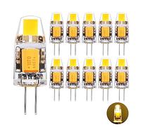 SGEPLED Ampoule LED G4 12V AC/DC 1.2W Équivalent 10W Halogène, Blanc Chaud 2700K, 360° Angle de Faisceau, COB Lampe à Économie d'Énergie pour Lustre, Murale, Lot de 10