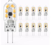 SGEPLED Ampoule LED G9 4W Équivalent 33W 40W Ampoules Halogènes Lampe, 425LM, Blanc Chaud 2700K, Sans Scintillement, AC220-240V, Non-Dimmable, Base en céramique, Lot de 6 (G4-PC03-3000K)