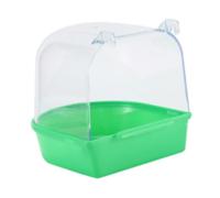 SGerste Baignoire pour perroquet en cage - Boîte de bain pour petit oiseau - Boîte de bain pour perruche