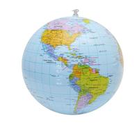 SGERUFZ 1 pcs Globe Terrestre Gonflable Carte du Monde pour Enfants - Mappemonde Éducative pour Jardin, Plage, Piscine et Apprentissage de la Géographie