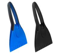 SGERUFZ 2 Pcs Grattoir à Glace pour Voiture avec Poignée Antidérapante Pare-Brise Vitres Arrière Latérales Toit Bleu Noir