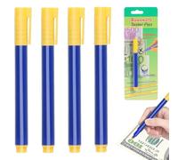 SGERUFZ 4 Pcs Stylo détecteur de faux billet Pour détecter les faux billets tels que l'euro le dollar la livre sterling et le won coréen Couleur bleue
