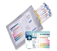 SGERUFZ 50 PCS 16 en 1 Bandelettes Test Eau, Testeur Eau Potable, Test Dureté de l'Eau, Test pH, Bandelettes Analyse Eau pour Vérification Facile de la Qualité de l'Eau