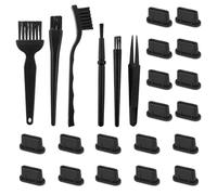 SGERUFZ 6 Pcs Kit de Nettoyage Antistatique Pinceaux Antistatiques Plastiques collocation 20 Pcs Coque en Silicone USB Type C connecteur pour Dépoussiérage de Clavier Téléphone Ordinateur Caméra