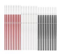 SGERUFZ Lot de 30 Pinceaux Fins, Professionnels à Pointe Fine pour Peinture par Numéros, Détails Miniatures, Acrylique, Aquarelle, Modélisme, Loisirs Créatifs, Maquillage Artistique (#0#00#000)