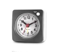 SGERUFZ Réveil Analogique Classique avec Fonction Snooze et Lumière, Mini Réveil de Voyage Silencieux, Compact et Sans Tictac, Facile à Utiliser, Idéal pour Retour à l'École