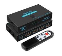 SGEYR Multiprise HDMI pour TV, Prise Multiple Automatique, Switch 4k@30hz, 3 Entrées 1 Sortie, Commutateur avec Télécommande, pour PS5, PS4, Lecteur, DVD, Projecteur