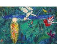 SGFGAD FHYWQ Affiche abstraite de Marc Chagall《Adam et Ève expulsés du paradis》De Marc Chagall Collectez des estampes pour la déco intérieure 60x40cm sans encadrement