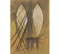 SGFGAD FHYWQ Affiche Georgia O’Keeffe Image murale moderne 《Brooklyn Bridge》 par Georgia O’Keeffe Peinture sur toile de paysage pour la décoration intérieure 40x55cm sans cadre