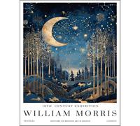 SGFGAD FHYWQ Affiche William Morris Peinture moderne sur toile de décors《 Forêt la nuit》De William Morris Wall Art Collection Estampes pour la décoration intérieure 40x50cm Non encadré