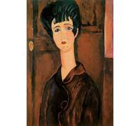 SGFGAD FHYWQ Amedeo Modigliani Affiche Impressions En Couleur Abstrait Photo D’art Mural《Portrait De Femme》Amedeo Modigliani Peinture Sur Toile Pour Décoration Intérieure 50x80cm Non Encadré
