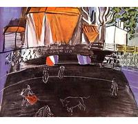 SGFGAD FHYWQ Célèbre Raoul Dufy Affiche Impressions en Couleur Abstrait Photo D’art Mural《Corrida Dans Les Arènes》Raoul Dufy Peinture Sur Toile Pour Décoration Intérieure 50x60cm Non Encadré