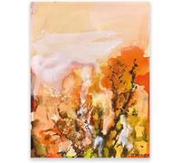 SGFGAD FHYWQ Célèbre Zao WOU-Ki Affiche Et Impressions Coloré Classique Art Mural Zao WOU-Ki Peinture sur Toile Zao WOU-Ki Image pour Chambre Décoration Intérieure 50x70cmx1 sans Cadre