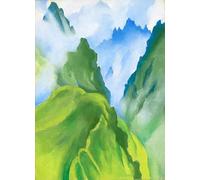 SGFGAD FHYWQ Georgia O’Keeffe Affiche Impressions En Couleur Abstrait Art Mural Pictrure《Paysage De Colline》Georgia O’Keeffe Peinture Sur Toile Pour Décoration Intérieure 50x60cm Sans Cadre