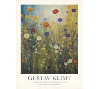 SGFGAD FHYWQ Gustav Klimt Affiche Fleurs Impressions Vintage Wall Art Photo Couleur《Paysage De Jardin》Gustav Klimt Peinture Sur Toile Pour Décor De Salon 50x60cm Non Encadré