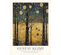 SGFGAD FHYWQ Gustav Klimt Affiche Paysages Impressions Vintage Wall Art Photo En Couleur 《Bois Fantastiques》Gustav Klimt Peinture Sur Toile Pour Décor De Salon 50x60cm Non Encadré